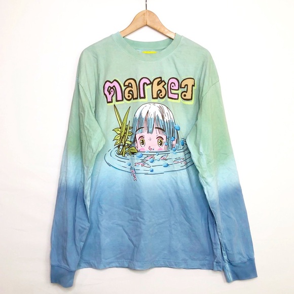Market ombre, graphic, print sweatshirt - Picture 1 of 10